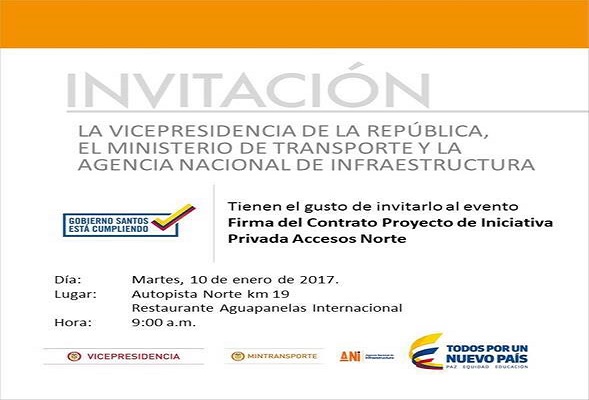 Luego de 20 años este 10 de enero suscribirán actas de inicio de la Troncal de Los Andes y de la ampliación de la Autopista Norte