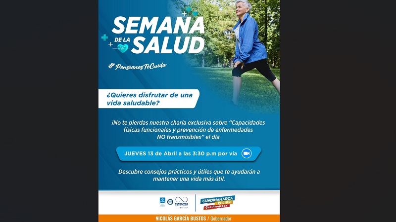  imagen: Semana de la salud - #PensionesTeCuida