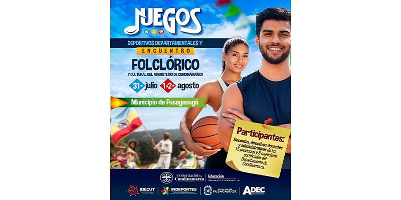 Más de 3.000 docentes de Cundinamarca participarán en los Juegos Deportivos Departamentales y el Encuentro Folclórico y Cultural del Magisterio