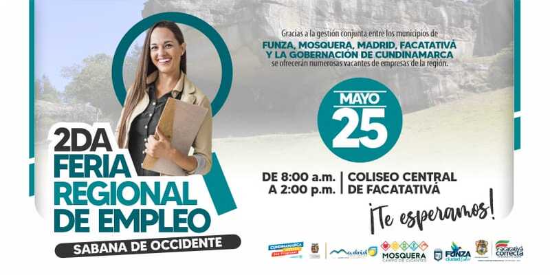 Imagen: Cerca de 70 empresas ofrecen empleos en la Segunda Feria Regional de Empleo en Sabana Occidente