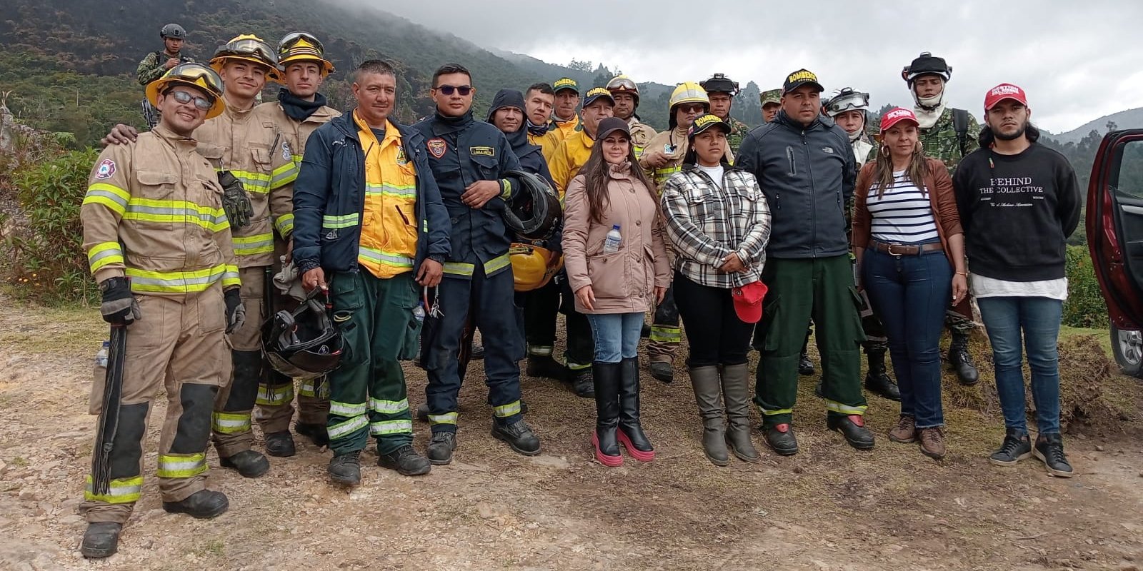 Gracias a la unión de todas las fuerzas fue controlado al 100% el incendio en Soacha 

